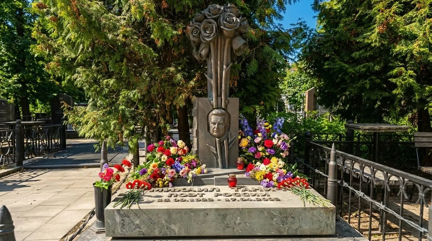 Могила Михаила Танича на Ваганьковском кладбище