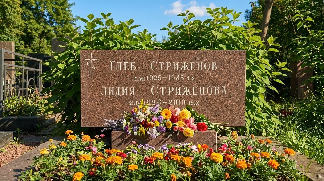 Могила Глеба Стриженова