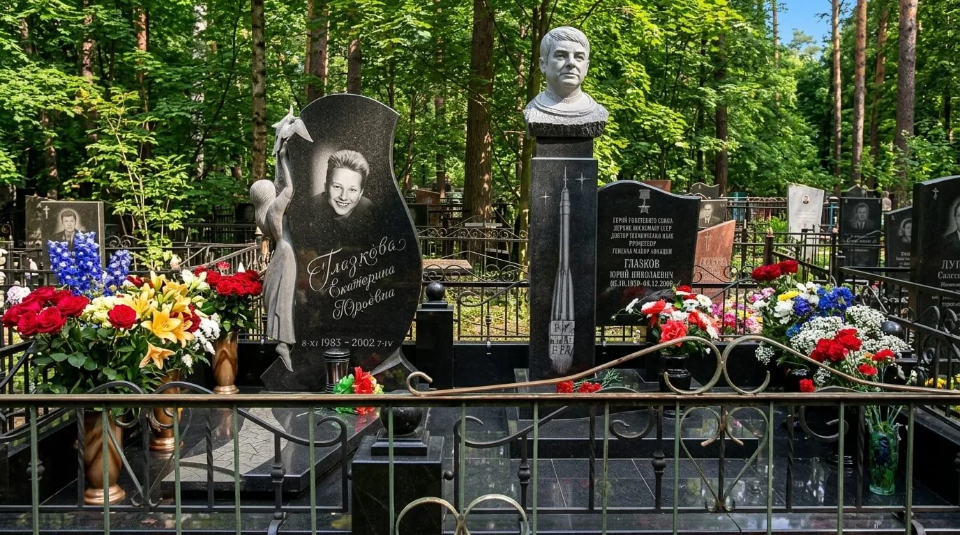 Могила Юрия Глазкова